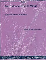 Pierre Gabriel Buffardin Notenblätter Flute Concerto in e Minor