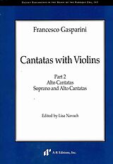 Francesco Gasparini Notenblätter Cantatas With Violins vol.2 - Alto Cantatas, Soprano and Alto Cantatas