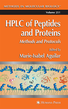 Fester Einband HPLC of Peptides and Proteins von 