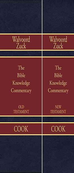 Livre Relié Bible Knowledge Commentary (2 Volume Set) de John F Walvoord, Roy B Zuck