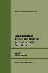 Fester Einband Measurement Issues and Behavior of Productivity Variables von