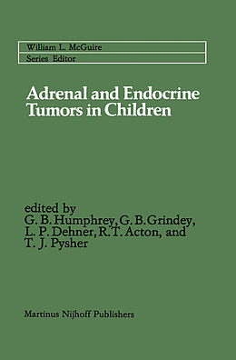Livre Relié Adrenal and Endocrine Tumors in Children de 