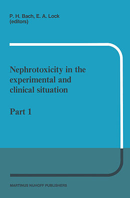 Fester Einband Nephrotoxicity in the experimental and clinical situation von 