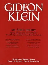 Gideon Klein Notenblätter Männerchöre