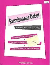  Notenblätter Renaissance Debut for