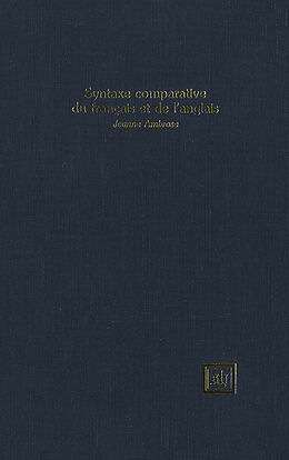 E-Book (pdf) Syntaxe comparative du français et de l'anglais von Jeanne Ambrose