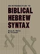 Introduction to Biblical Hebrew Syntax