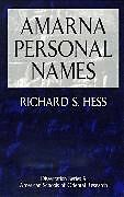 Amarna Personal Names