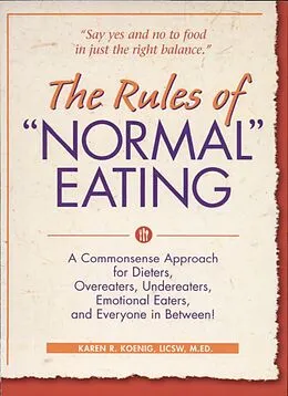 E-Book (epub) The Rules of "Normal" Eating von Karen R. Koenig