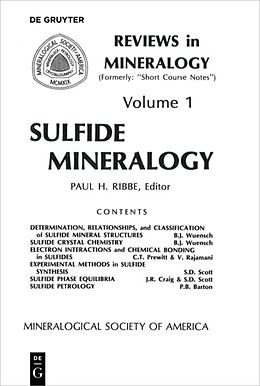 Couverture cartonnée Sulfide Mineralogy de 
