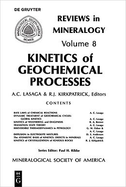 Couverture cartonnée Kinetics of Geochemical Processes de 