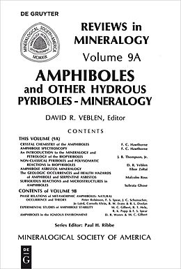 Couverture cartonnée Amphiboles and Other Hydrous Pyriboles de 