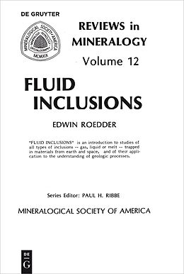 Couverture cartonnée Fluid inclusions de Edwin Roedder