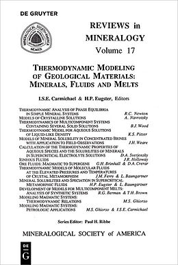 Couverture cartonnée Thermodynamic Modeling of Geologic Materials de 