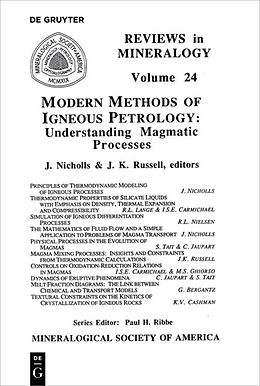 Couverture cartonnée Modern Methods of Igneous Petrology de 