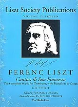 Franz Liszt Notenblätter Liszt Society Publications vol.13