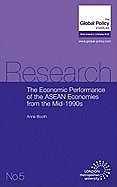 Couverture cartonnée The Economic Performance of the ASEAN Economies from the Mid-1990s de Anne Booth