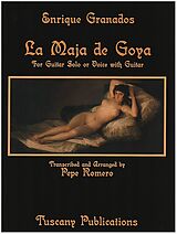 Enrique Granados Notenblätter La Maja de Goya