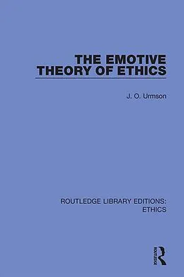 E-Book (pdf) The Emotive Theory of Ethics von J. O. Urmson
