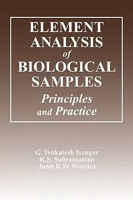 PDF Element Analysis of Biological Samples von G. Venkatesh Iyengar, K. S. Subramanian, Joost R. W. Woittiez