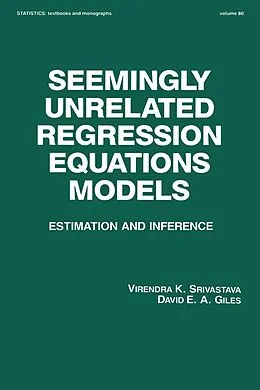 E-Book (pdf) Seemingly Unrelated Regression Equations Models von Virendera K. Srivastava, David E. A. Giles