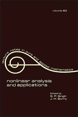 E-Book (pdf) nonlinear analysis and applications von S. P. Singh, J. H. Burry