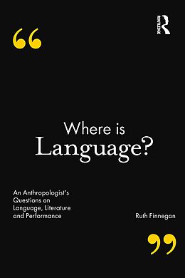 eBook (pdf) Where is Language? de Ruth Finnegan