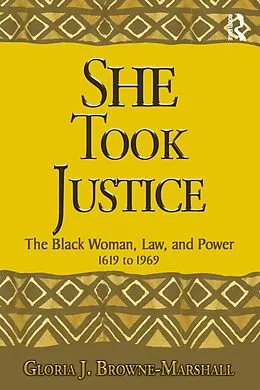 E-Book (pdf) She Took Justice von Gloria J. Browne-Marshall