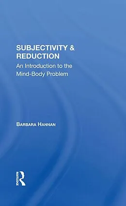 E-Book (epub) Subjectivity And Reduction von Barbara Hannan