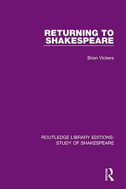 E-Book (pdf) Returning to Shakespeare von Brian Vickers