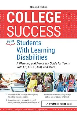 E-Book (pdf) College Success for Students With Learning Disabilities von Cynthia G. Simpson, Vicky G. Spencer