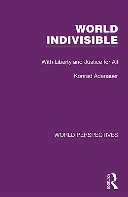 E-Book (pdf) World Indivisible von Konrad Adenauer
