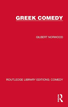 eBook (pdf) Greek Comedy de Gilbert Norwood