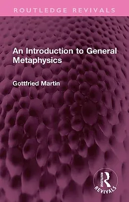 E-Book (pdf) An Introduction to General Metaphysics von Gottfried Martin