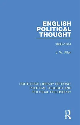 E-Book (pdf) English Political Thought von J. W. Allen