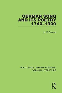 E-Book (epub) German and Song 1740 - 1900 von John Smeed
