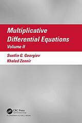 eBook (pdf) Multiplicative Differential Equations de Svetlin Georgiev, Khaled Zennir