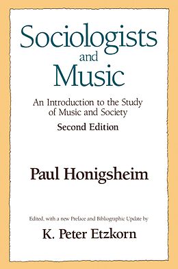 eBook (pdf) Sociologists and Music de Paul Honigsheim