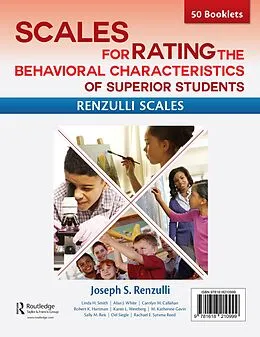 E-Book (pdf) Scales for Rating the Behavioral Characteristics of Superior Students--Print Version von Joseph Renzulli