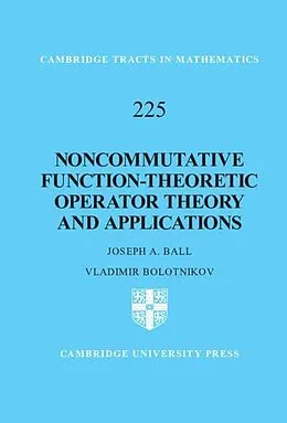 E-Book (pdf) Noncommutative Function-Theoretic Operator Theory and Applications von Joseph A. Ball