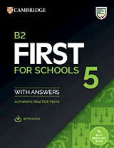 Kartonierter Einband B2 First for Schools 5 Student's Book with Answers with Audio with Resource Bank von