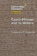 Couverture cartonnée Cypro-Minoan and Its Writers de Cassandra M. Donnelly