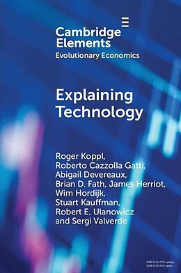 eBook (pdf) Explaining Technology de Roger Koppl, Roberto Cazzolla Gatti, Abigail Devereaux