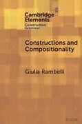 Couverture cartonnée Constructions and Compositionality de Giulia Rambelli