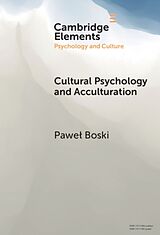 Livre Relié Cultural Psychology and Acculturation de Pawel Boski