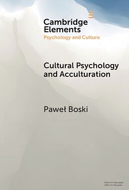 Livre Relié Cultural Psychology and Acculturation de Pawel Boski