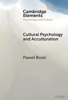 E-Book (epub) Cultural Psychology and Acculturation von Pawel Boski