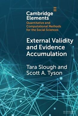 Livre Relié External Validity and Evidence Accumulation de Tara Slough, Scott A. Tyson