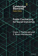 Livre Relié Public Contracting for Social Outcomes de Clare J. FitzGerald, J. Ruairi Macdonald