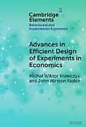 Livre Relié Advances in Efficient Design of Experiments in Economics de Micha Wiktor Krawczyk, John Masson Noble